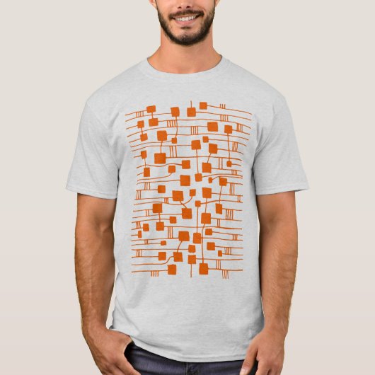 Abstract 111211 - Sinaasappel T-shirt (Voorkant)