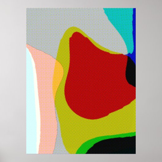 Abstract 1117 - Colorful Pop Art Poster (Voorkant)