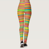 Abstract 120716 (010) — horizontale strepen leggings (Achterkant)