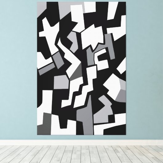Abstract 120720 canvas afdruk (Insitu (Houten vloer))