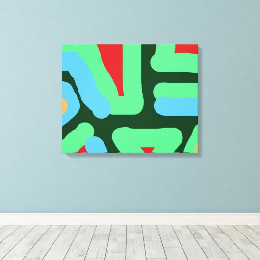 Abstract 12 canvas afdruk (Insitu (Houten vloer))