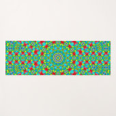 Abstract 12 segmenten rond geometrisch yogamat (Voorkant (horizontaal))