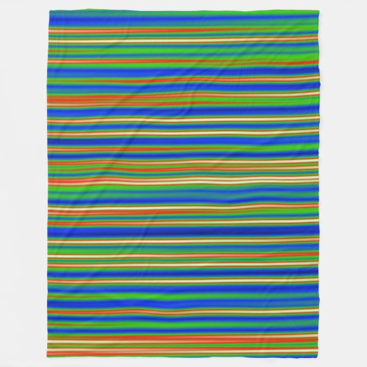 Abstract 130716(03) - horizontale streep fleece deken (Voorkant)