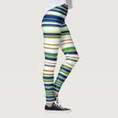 Abstract 130716(06) Horizontale streep Leggings (Rechts)