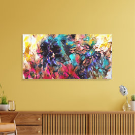 Abstract 14001 canvas afdruk