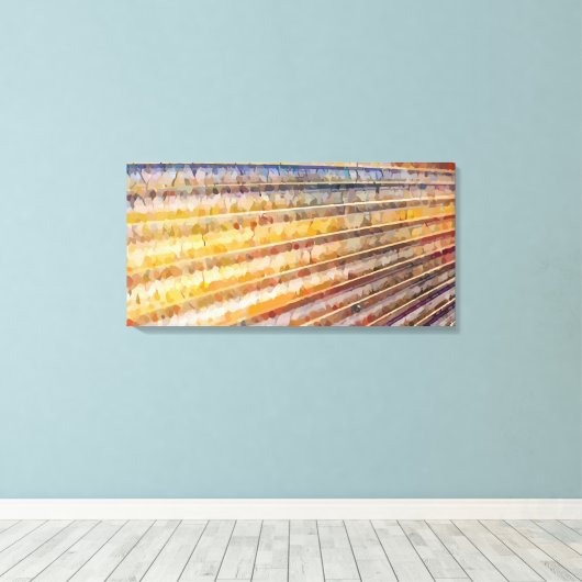 Abstract 14024 canvas afdruk (Insitu (Houten vloer))