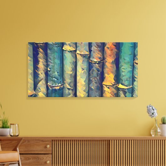 Abstract 14072 canvas afdruk (Insitu (Woonkamer))