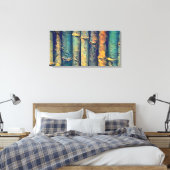 Abstract 14072 canvas afdruk (Insitu (Slaapkamer))