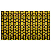 Abstract 140823 - Amber op zwart Stof (Fat Quarter)