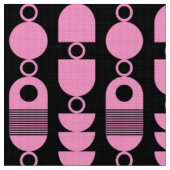 Abstract 140823 - Roze op Zwart Stof (Close Up)