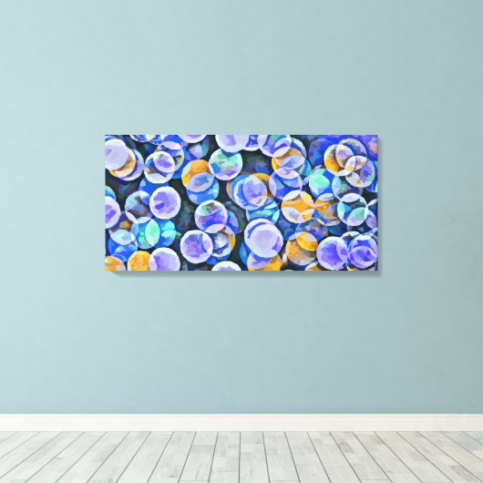 Abstract 14091 canvas afdruk (Insitu (Houten vloer))