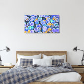 Abstract 14091 canvas afdruk (Insitu (Slaapkamer))