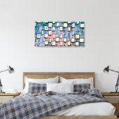 Abstract 14103 canvas afdruk (Insitu (Slaapkamer))