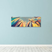 Abstract 14110 canvas afdruk (Insitu (Houten vloer))