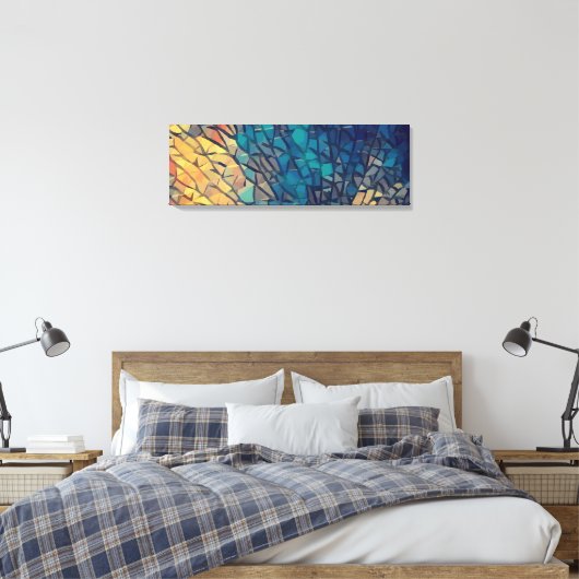 Abstract 14130 canvas afdruk (Insitu (Slaapkamer))