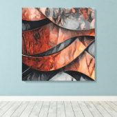 Abstract 14156 canvas afdruk (Insitu (Houten vloer))