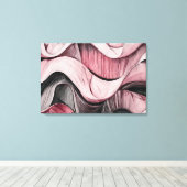 Abstract 14213 canvas afdruk (Insitu (Houten vloer))