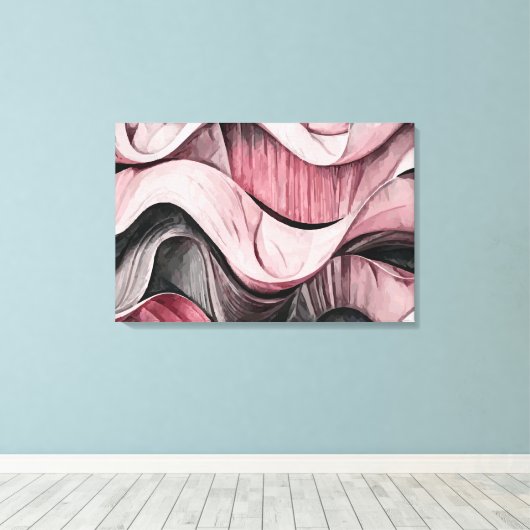 Abstract 14213 canvas afdruk (Insitu (Houten vloer))