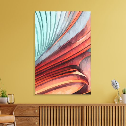 Abstract 14234 canvas afdruk (Insitu (Woonkamer))