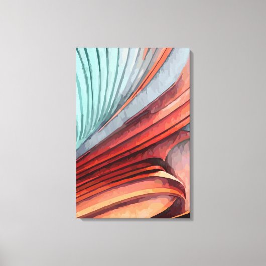 Abstract 14234 canvas afdruk (Voorkant)