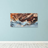 Abstract 14254 canvas afdruk (Insitu (Houten vloer))