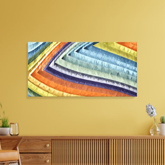 Abstract 14331 canvas afdruk (Insitu (Woonkamer))