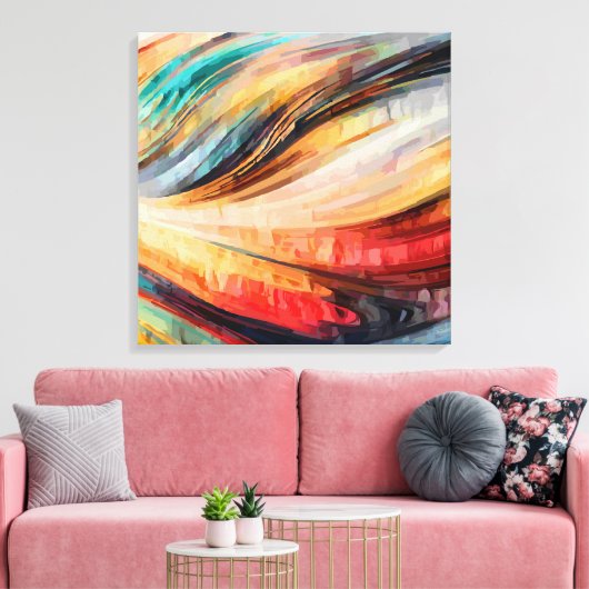 Abstract 14339 canvas afdruk (Insitu (Woonkamer))