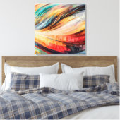 Abstract 14339 canvas afdruk (Insitu (Slaapkamer))