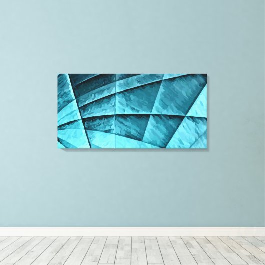 Abstract 14409 canvas afdruk (Insitu (Houten vloer))