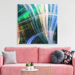 Abstract 14507 canvas afdruk