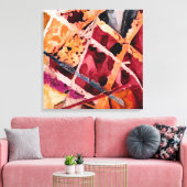Abstract 14545 canvas afdruk (Insitu (Woonkamer))