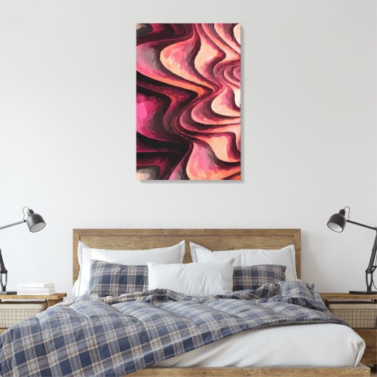Abstract 14575 canvas afdruk (Insitu (Slaapkamer))