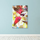 Abstract 14604 canvas afdruk (Insitu (Houten vloer))