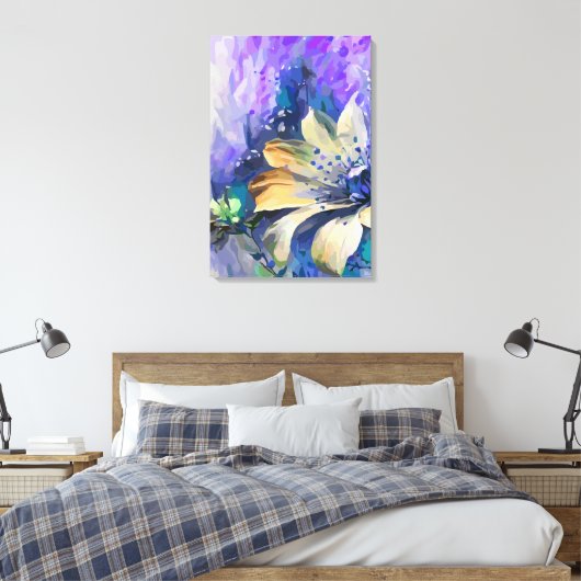 Abstract 14636 canvas afdruk (Insitu (Slaapkamer))