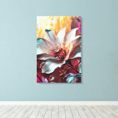 Abstract 14639 canvas afdruk (Insitu (Houten vloer))