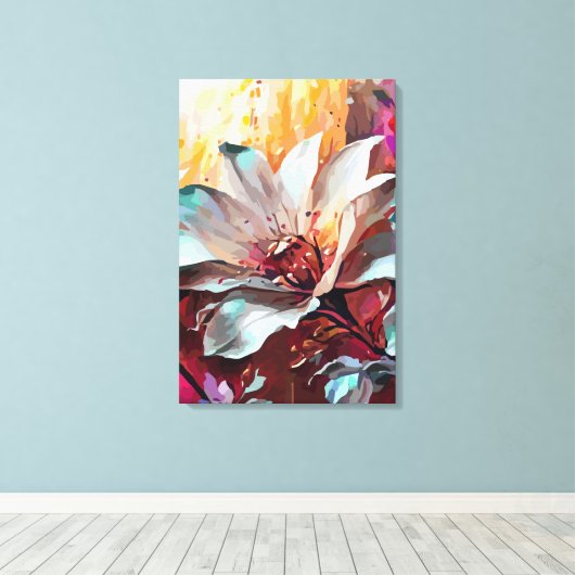 Abstract 14639 canvas afdruk (Insitu (Houten vloer))