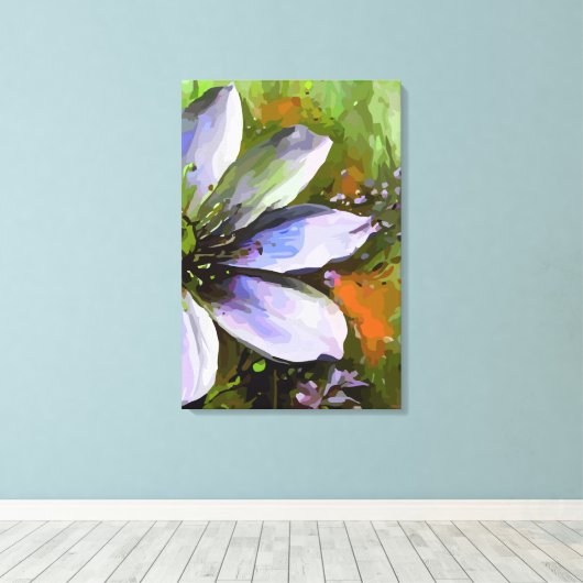 Abstract 14645 canvas afdruk (Insitu (Houten vloer))