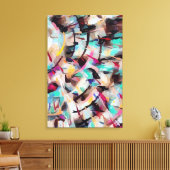 Abstract 14647 canvas afdruk (Insitu (Woonkamer))