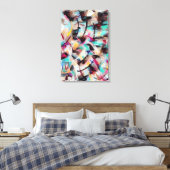 Abstract 14647 canvas afdruk (Insitu (Slaapkamer))