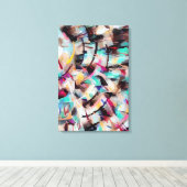 Abstract 14647 canvas afdruk (Insitu (Houten vloer))