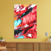 Abstract 14648 canvas afdruk (Insitu (Woonkamer))