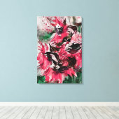 Abstract 14656 canvas afdruk (Insitu (Houten vloer))