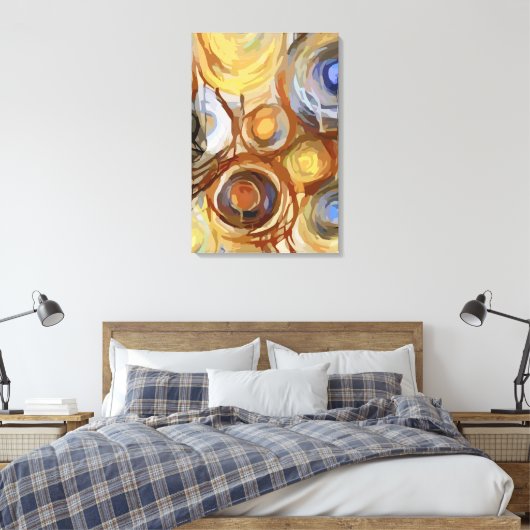 Abstract 14658 canvas afdruk (Insitu (Slaapkamer))