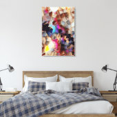 Abstract 14659 canvas afdruk (Insitu (Slaapkamer))