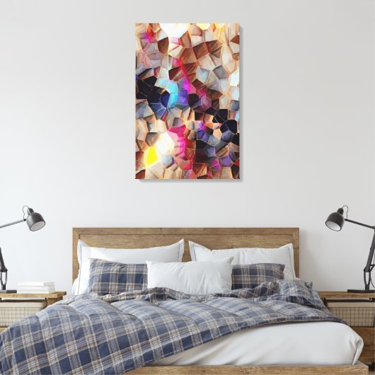 Abstract 14659 canvas afdruk (Insitu (Slaapkamer))