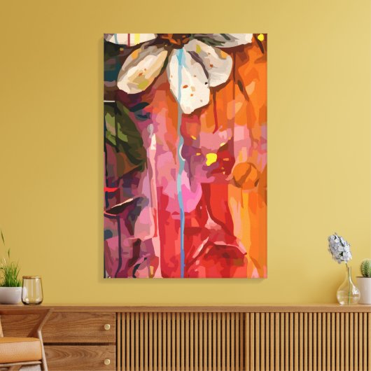 Abstract 14660 canvas afdruk (Insitu (Woonkamer))