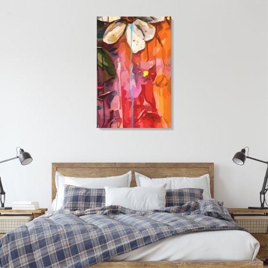 Abstract 14660 canvas afdruk (Insitu (Slaapkamer))