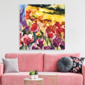 Abstract 14661 canvas afdruk (Insitu (Woonkamer))