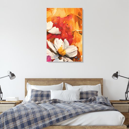 Abstract 14662 canvas afdruk (Insitu (Slaapkamer))