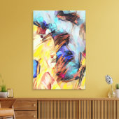 Abstract 14663 canvas afdruk (Insitu (Woonkamer))
